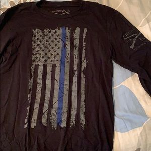 Long sleeve grunt style t shirt